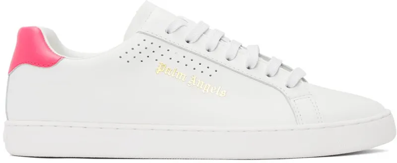 Palm Angels White & Pink New Tennis White Fuschia (PWIA035S21LEA0010132)