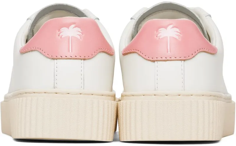 Palm Angels White & Pink Palm One Platform White Pink (PWIA035F22LEA0030130)