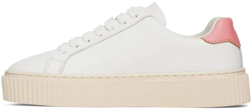 Palm Angels White & Pink Palm One Platform White Pink (PWIA035F22LEA0030130)