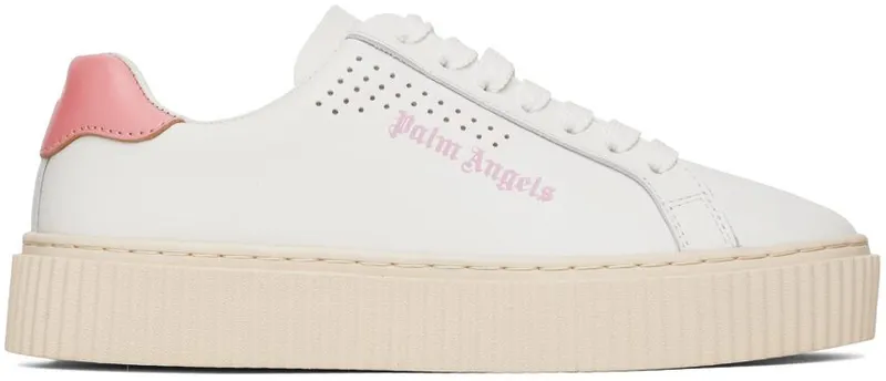 Palm Angels White & Pink Palm One Platform White Pink (PWIA035F22LEA0030130)
