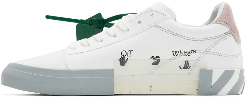 Off-White White & Pink Vulcanized Low-Top 130 White Pink (OWIA178S22FAB0010130)