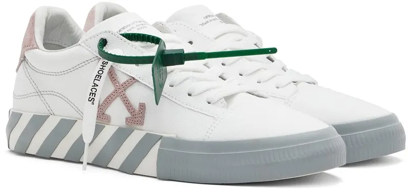 Off-White White & Pink Vulcanized Low-Top 130 White Pink (OWIA178S22FAB0010130)