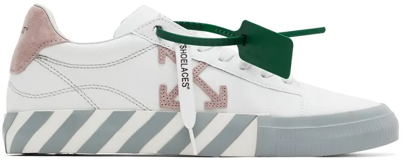 Off-White White & Pink Vulcanized Low-Top 130 White Pink (OWIA178S22FAB0010130)