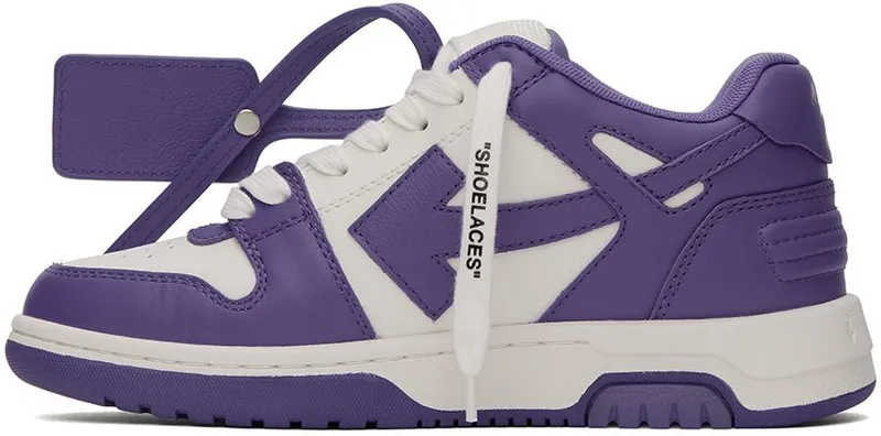 Off-White White & Purple Out Of Office White Purple (OWIA259F22LEA0010137)
