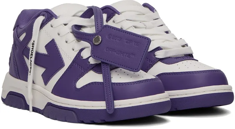 Off-White White & Purple Out Of Office White Purple (OWIA259F22LEA0010137)