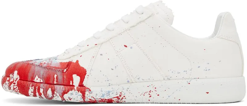 Maison Margiela White & Red Paint Drop Replica H8682 WHITE / VARIAN (S37WS0568 P4129)