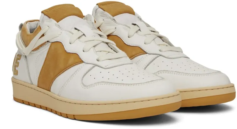 Rhude White & Yellow Rhecess Low WHITE/MUSTARD (RHFW22FO05489660)