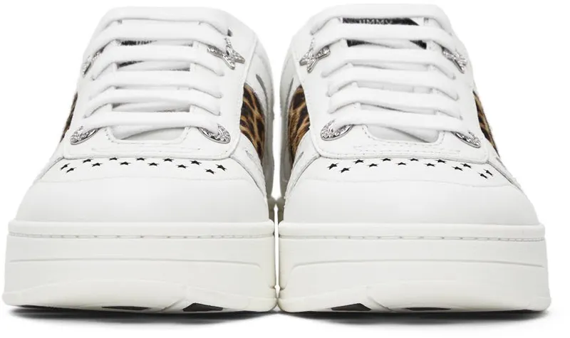 Jimmy Choo White Calfskin Hawaii/F V White/Natural Mix (HAWAII/FVZJ)