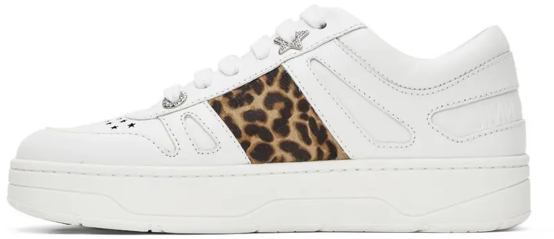 Jimmy Choo White Calfskin Hawaii/F V White/Natural Mix (HAWAII/FVZJ)