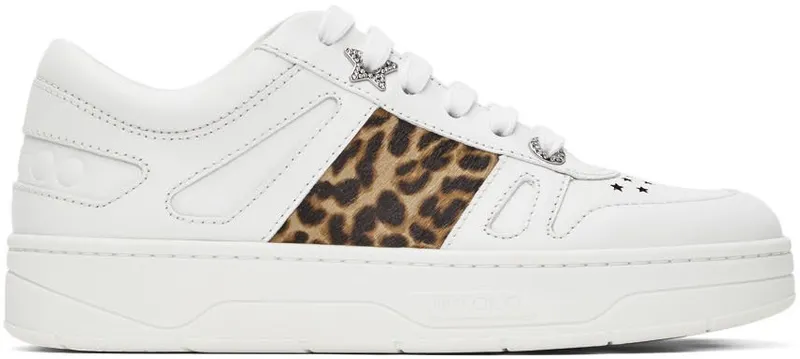 Jimmy Choo White Calfskin Hawaii/F V White/Natural Mix (HAWAII/FVZJ)