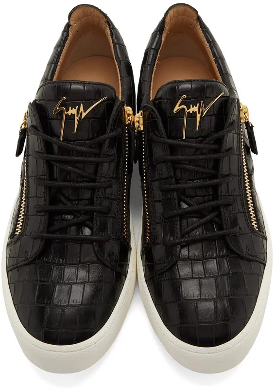Giuseppe Zanotti White Croc May London Frankie pe22 COME 91222 DERA (RU00010-118)