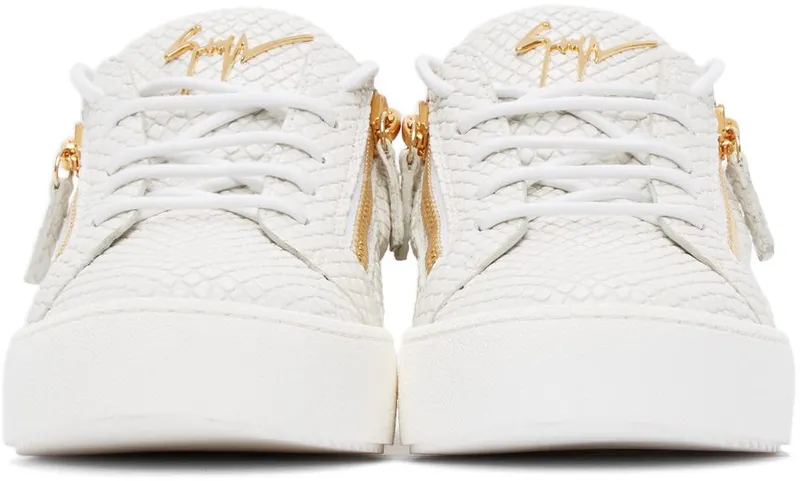 Giuseppe Zanotti White Croc May London Gigas WHITE (RU70000 77649)
