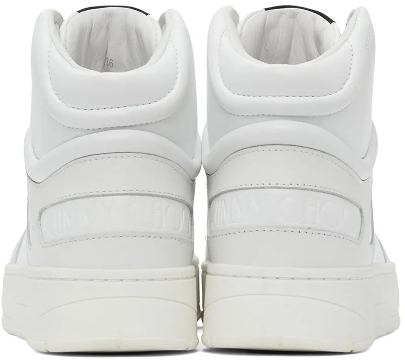 Jimmy Choo White Hawaii Hi Top/F V White (HAWAII HI TOP/FCLF)