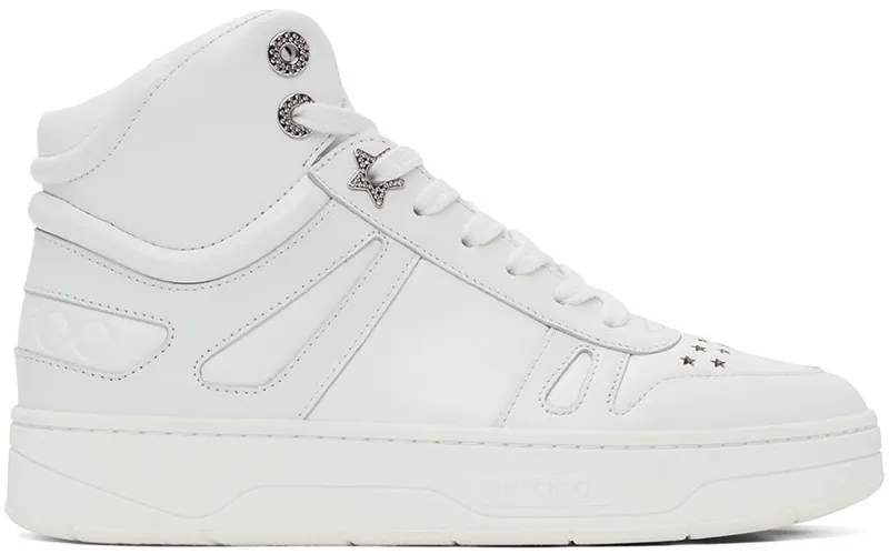 Jimmy Choo White Hawaii Hi Top/F V White (HAWAII HI TOP/FCLF)