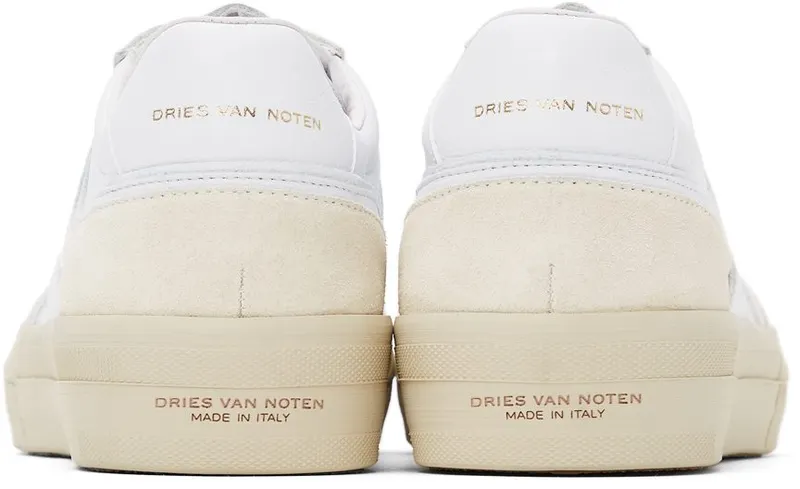 Dries Van Noten White Leather Low 001 WHITE (SM212-103)