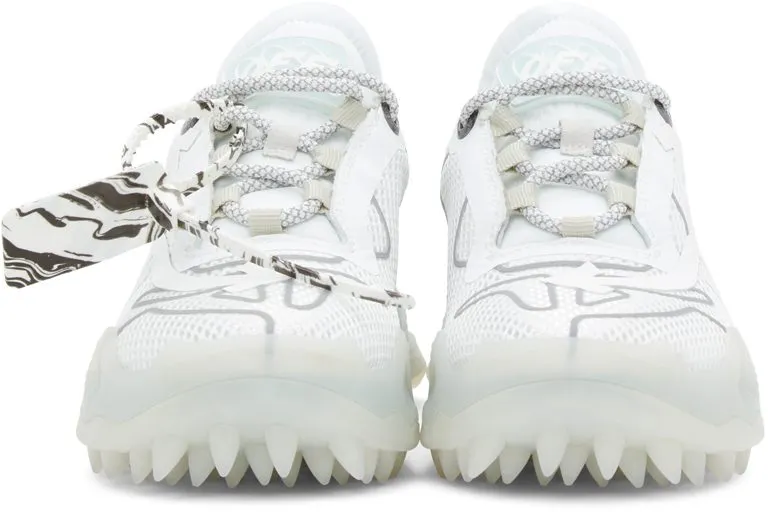 Off-White White Odsy Mesh Low-Top White Silve (OMIA179R21FAB0010172)
