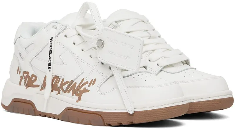 Off-White White Out Of Office ‘For Walking’ White Camel (OWIA259F22LEA0020162)