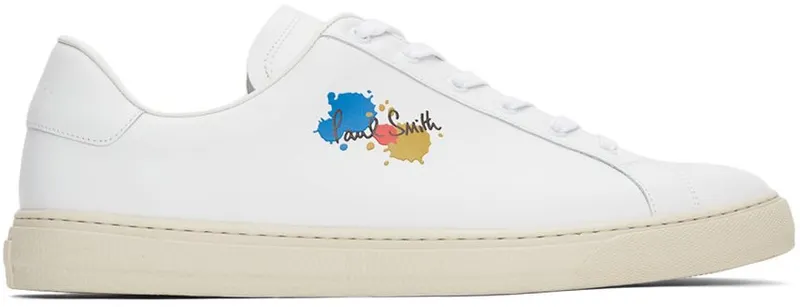 Paul Smith White Paint Splatter Hansen 1 WHITES (M1S-HAN49-GLEA-01)