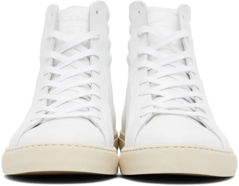 Paul Smith White Painted Stripe Watts 1 WHITES (M1S-WAT01-GLEA-01)