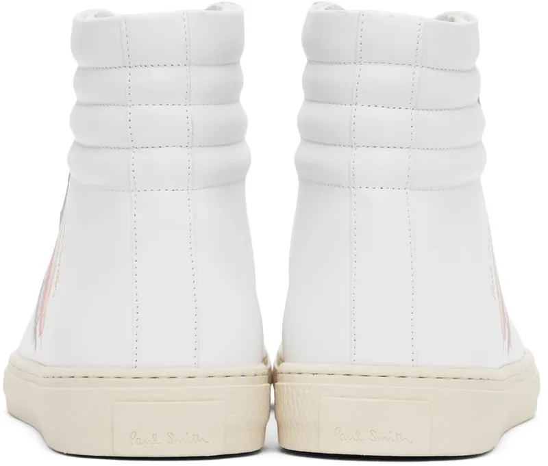 Paul Smith White Painted Stripe Watts 1 WHITES (M1S-WAT01-GLEA-01)