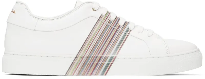 Paul Smith White Signature Stripe Basso 1 WHITE (M1S-BAS59-ATRI)