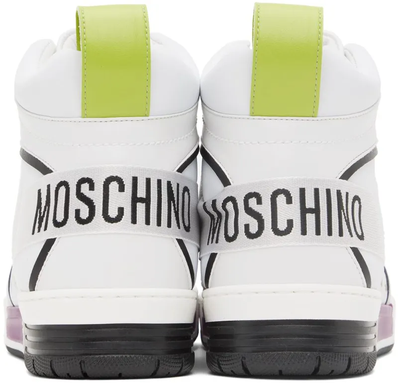 Moschino White Streetball High-Top 10A FANTASY COLOR (MB15604G1F G41)