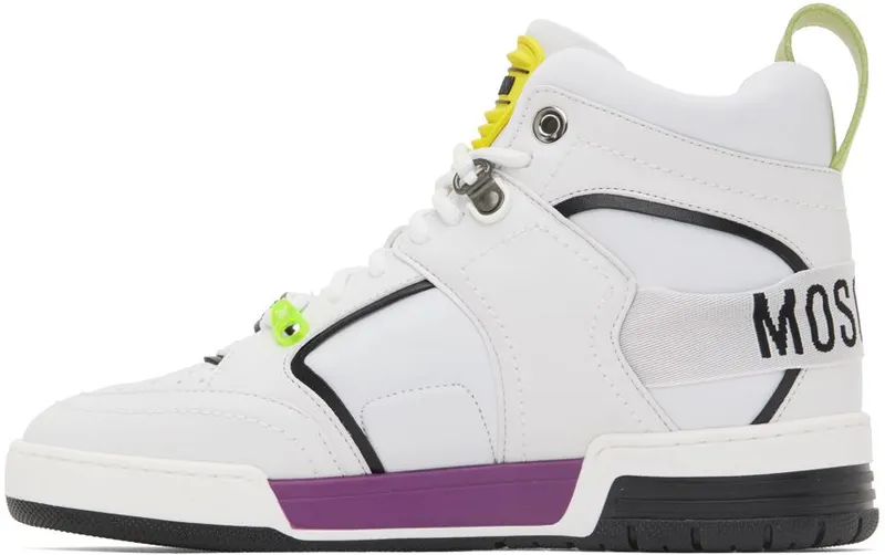 Moschino White Streetball High-Top 10A FANTASY COLOR (MB15604G1F G41)