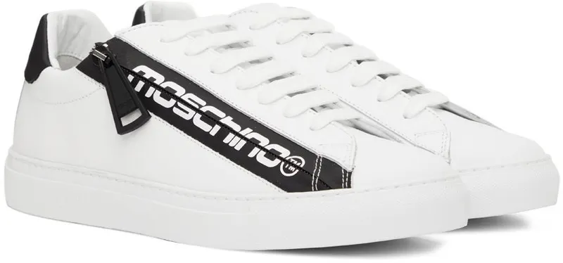 Moschino White Zip Logo 10A FANTASY COLOR (MB15192G1E GAE)