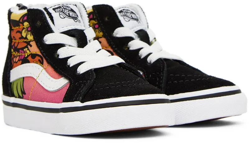 Vans Baby Black Sk8-Hi Zip Aloha Animals Black (VN000XG5BLK)