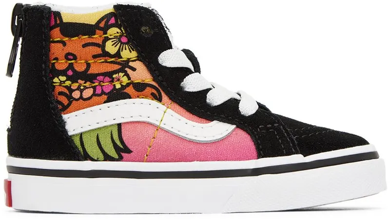 Vans Baby Black Sk8-Hi Zip Aloha Animals Black (VN000XG5BLK)