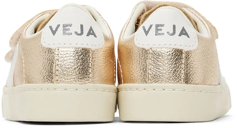 VEJA Baby Gold & White Leather Esplar PLATINE_WHITE (SV0502418)