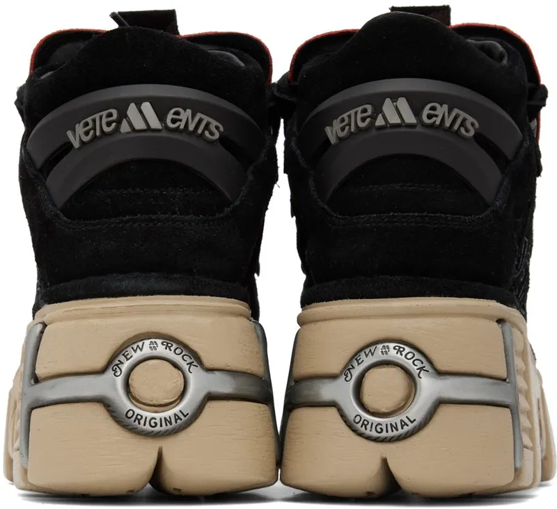 VETEMENTS Black & Red New Rock Edition Platform Black / Red / Camel (UA53SN200R)