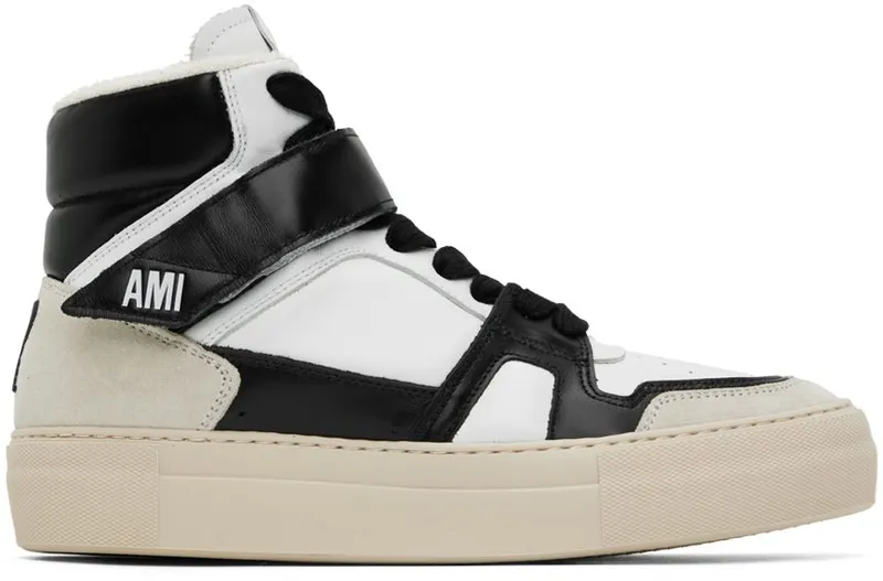 AMI Alexandre Mattiussi Black & White ADC High Top 101 White/Black (USN422.853)
