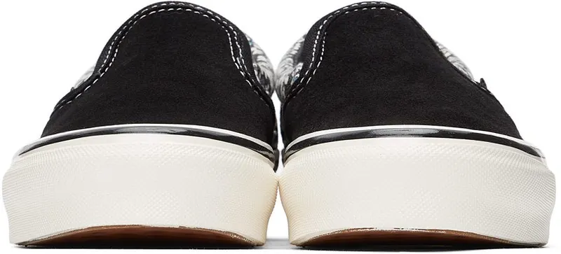 Vans Black Micro Daisy OG Classic Slip-On LX Black (VN0A45JK4L0)