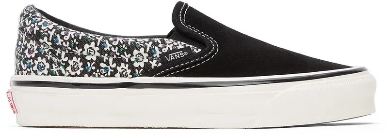 Vans Black Micro Daisy OG Classic Slip-On LX Black (VN0A45JK4L0)