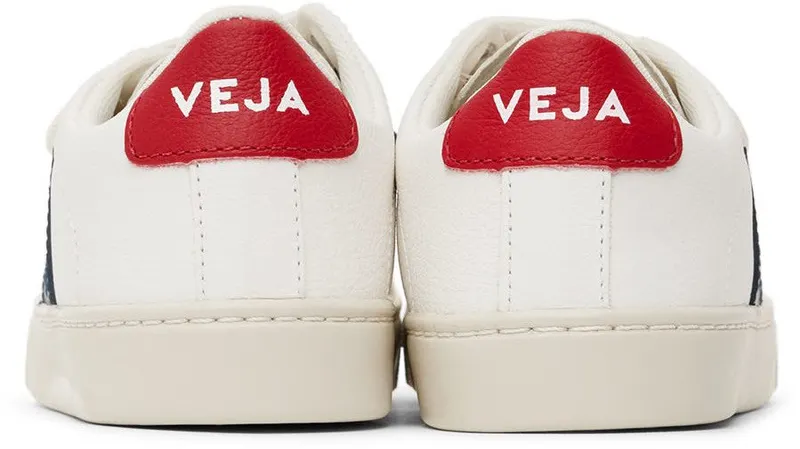 VEJA Kids White & Navy Leather Esplar EXTRA-WHITE_NAUTICO_ (SV0501233C)