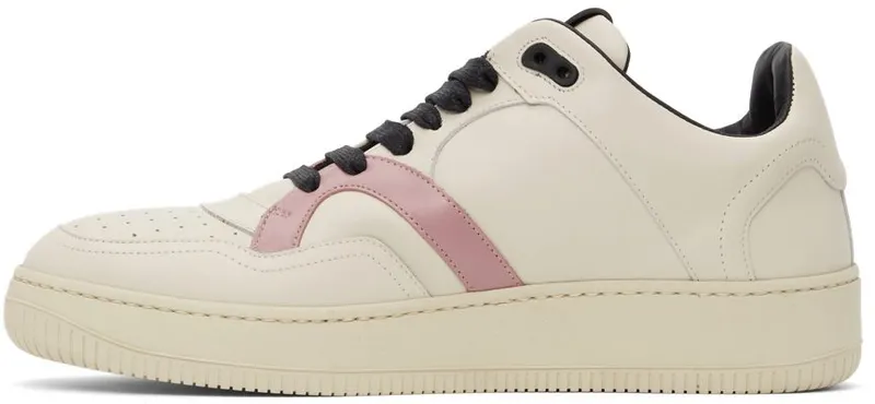 Human Recreational Services SSENSE Exclusive Off-White Mongoose Low BONE/PINK/BLACK (UE21GF0200X2C7)