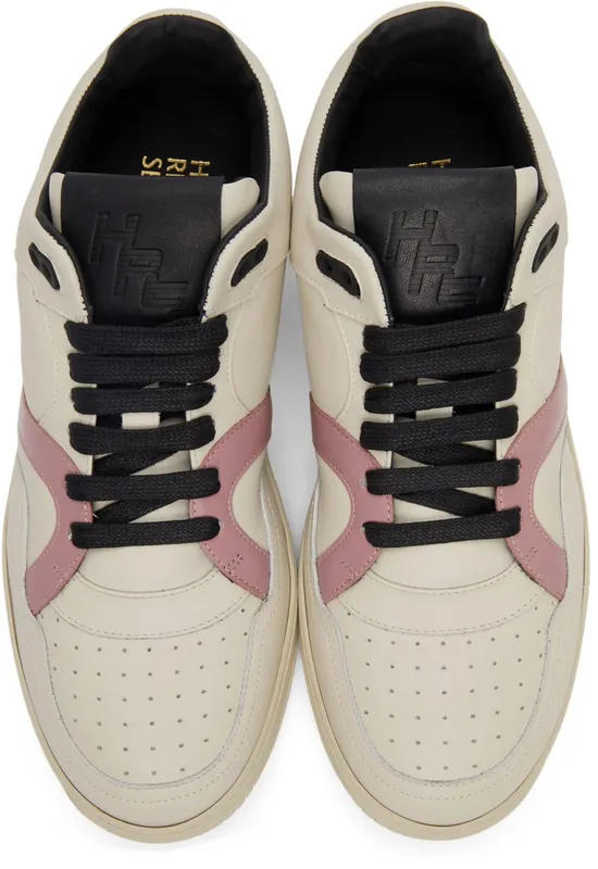 Human Recreational Services SSENSE Exclusive Off-White Mongoose Low BONE/PINK/BLACK (UE21GF0200X2C7)