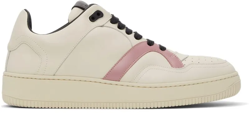 Human Recreational Services SSENSE Exclusive Off-White Mongoose Low BONE/PINK/BLACK (UE21GF0200X2C7)