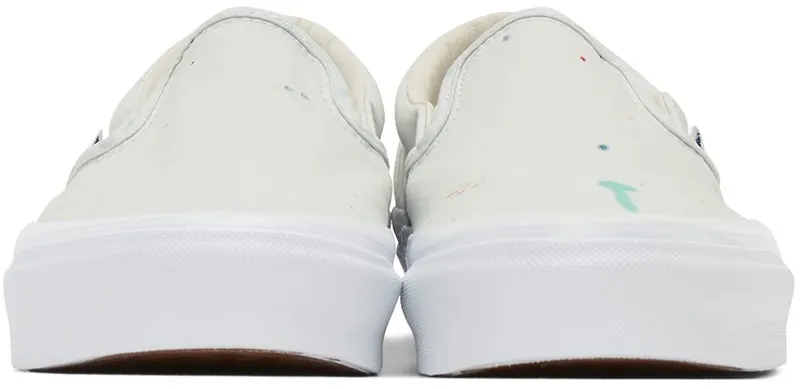 Vans White Geoff McFetridge Edition OG Classic Slip-On transcentc (VN0A45JK92R)