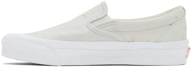 Vans White Geoff McFetridge Edition OG Classic Slip-On transcentc (VN0A45JK92R)