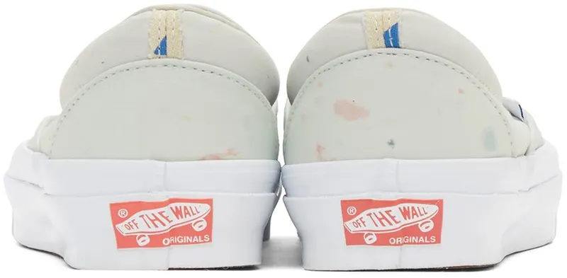 Vans White Geoff McFetridge Edition OG Classic Slip-On transcentc (VN0A45JK92R)