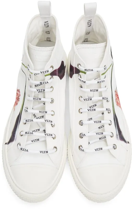 Valentino White Valentino Garavani Emilio Villalba Edition ‘VLTN’ Giggies High-Top JJ8 BIANCO/ (UY0S0D51QYP)