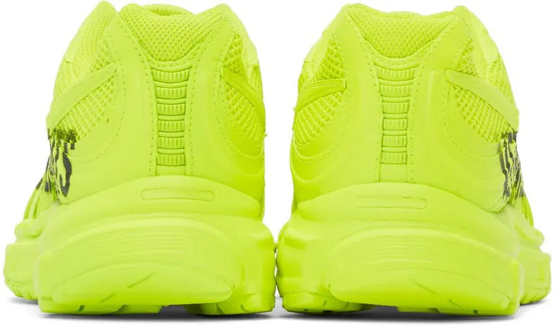 VETEMENTS Yellow Reebok Edition Artisanal Logo Spike Runner 200 NEON YELLOW (UE51SN200Y)