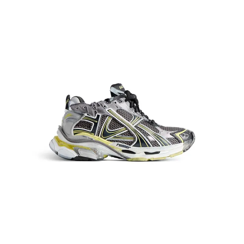 Balenciaga Runner Sneaker Grey / Yellow / White (772774W3RMU1279)