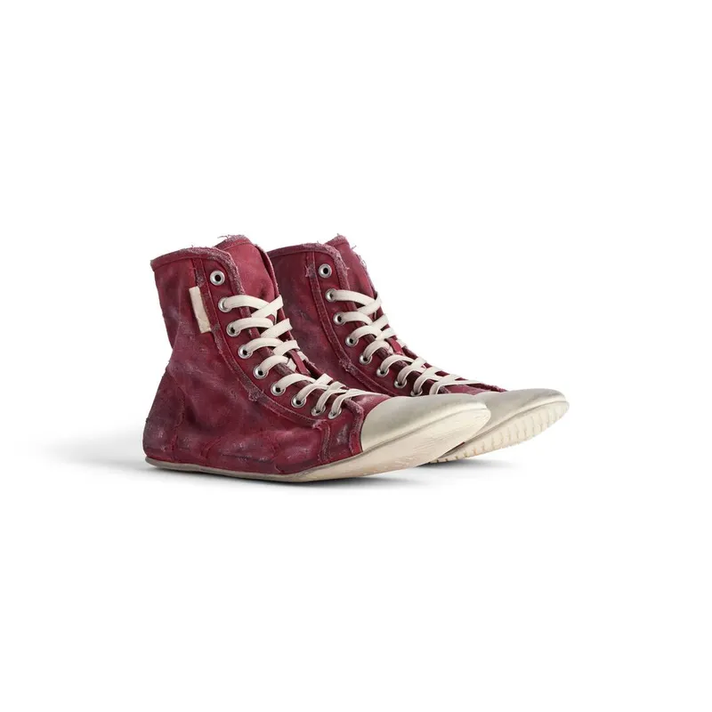 Balenciaga Paris Ultra Flat High Top Sneaker Red (791970W2MD16631)