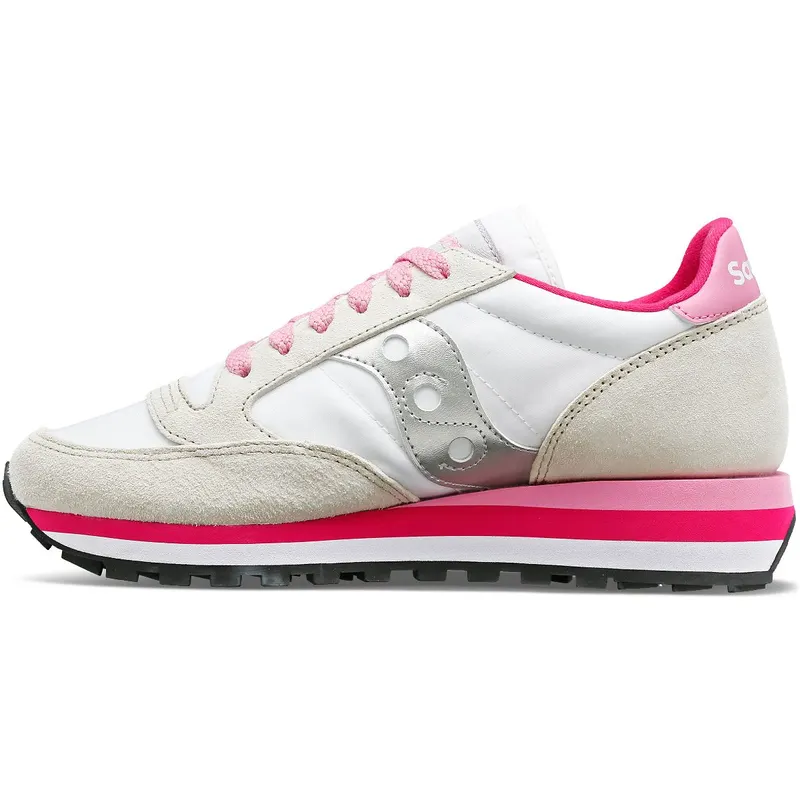 Saucony Jazz Triple White / Grey / Pink (S60530-30)