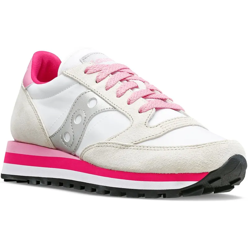 Saucony Jazz Triple White / Grey / Pink (S60530-30)