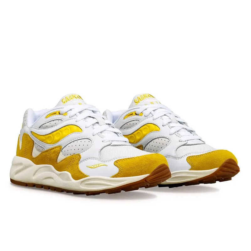 Saucony Grid Shadow 2 Ivy Prep White / Yellow (S70813-1)