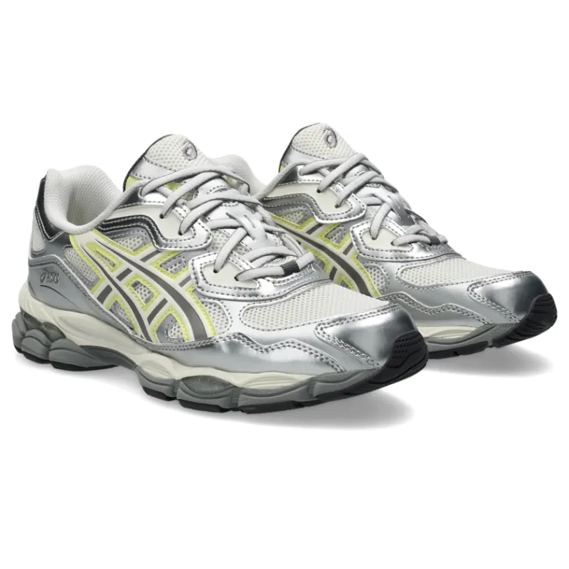ASICS SportStyle x EMMI Gel-NYC “White/Metallic Silver / Pale Yellow” (1202A498-100)